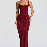 Robe Maxi Cybèle Corset Fourreau Traîne