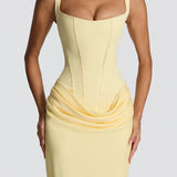 Robe Maxi Cybèle Corset Fourreau Traîne