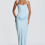 Robe Maxi Cybèle Corset Fourreau Traîne