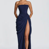 Robe Maxi Jacquard Devoré Bretelles Spaghetti