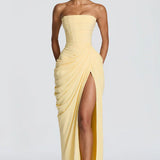Robe Maxi Jacquard Devoré Bretelles Spaghetti