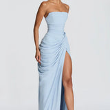 Robe Maxi Jacquard Devoré Bretelles Spaghetti