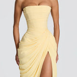 Robe Maxi Jacquard Devoré Bretelles Spaghetti