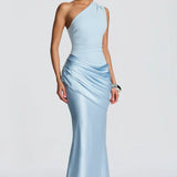 Robe Maxi Sidonie Une Épaule Drapée