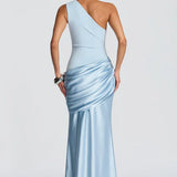 Robe Maxi Sidonie Une Épaule Drapée