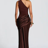 Robe Maxi Sidonie Une Épaule Drapée