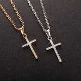 Collier Croix Chaîne Ajustable