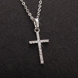 Collier Croix Chaîne Ajustable