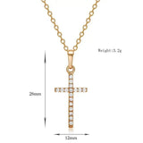 Collier Croix Chaîne Ajustable