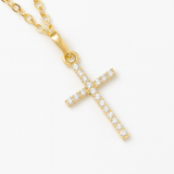 Collier Croix Chaîne Ajustable