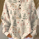 Pull Femme Tricot Waffle Doublé Brossé