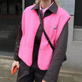 Gilet Sans Manches Boutonné Femme