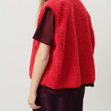 Gilet Sans Manches Boutonné Femme
