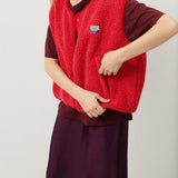Gilet Sans Manches Boutonné Femme