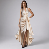 Robe Halter à Volants
