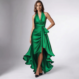 Robe Halter à Volants