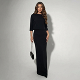 Ensemble Jupe Midi Col Bateau