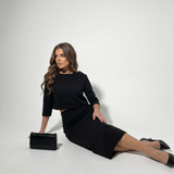 Ensemble Jupe Midi Col Bateau