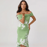 Robe Midi Imprimée Florale Débardeur
