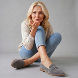 Mocassin à Bout Pointu avec Sangle Contrastante Helen