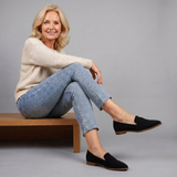 Mocassin à Bout Pointu avec Sangle Contrastante Helen