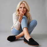 Mocassin à Bout Pointu avec Sangle Contrastante Helen