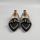 Maricela Mocassin à Bout Pointu avec Nœud