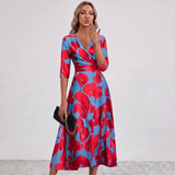 Robe Maxi Wrap Imprimé Floral Leila