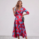 Robe Maxi Wrap Imprimé Floral Leila