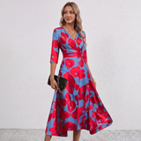 Robe Maxi Wrap Imprimé Floral Leila