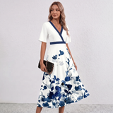 Robe Maxi Wrap Imprimé Floral Leila
