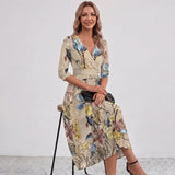 Robe Maxi Wrap Imprimé Floral Leila