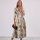 Robe Maxi Wrap Imprimé Floral Leila