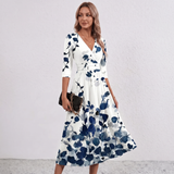 Robe Maxi Wrap Imprimé Floral Leila
