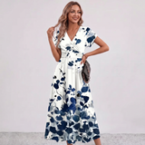 Robe Maxi Wrap Imprimé Floral Leila