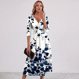 Robe Maxi Wrap Imprimé Floral Leila