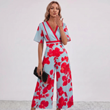Robe Maxi Wrap Imprimé Floral Leila