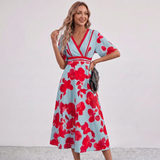 Robe Maxi Wrap Imprimé Floral Leila