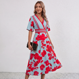 Robe Maxi Wrap Imprimé Floral Leila