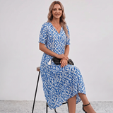 Robe Maxi à Franges Florale Amalia