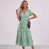 Robe Maxi à Franges Florale Amalia