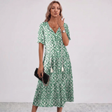 Robe Maxi à Franges Florale Amalia