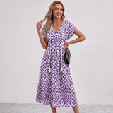 Robe Maxi à Franges Florale Amalia