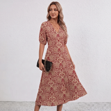 Robe Maxi à Franges Florale Amalia