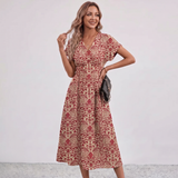 Robe Maxi à Franges Florale Amalia