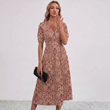 Robe Maxi à Franges Florale Amalia