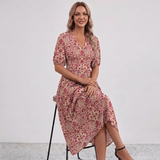 Robe Maxi à Franges Florale Amalia