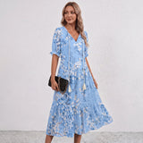 Robe Maxi à Franges Florale Amalia