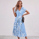 Robe Maxi à Franges Florale Amalia