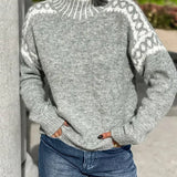 Pull Femme Tricot Waffle Doublé Brossé